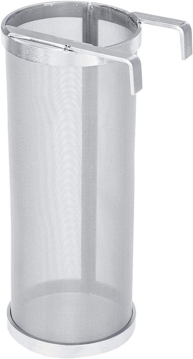 300 Micron Hop Spider Bierfilter van RVS voor Thuisbrouwers - Ideaal voor Hoppige Bieren en Strainer met Haak (10 x 25,5 cm)