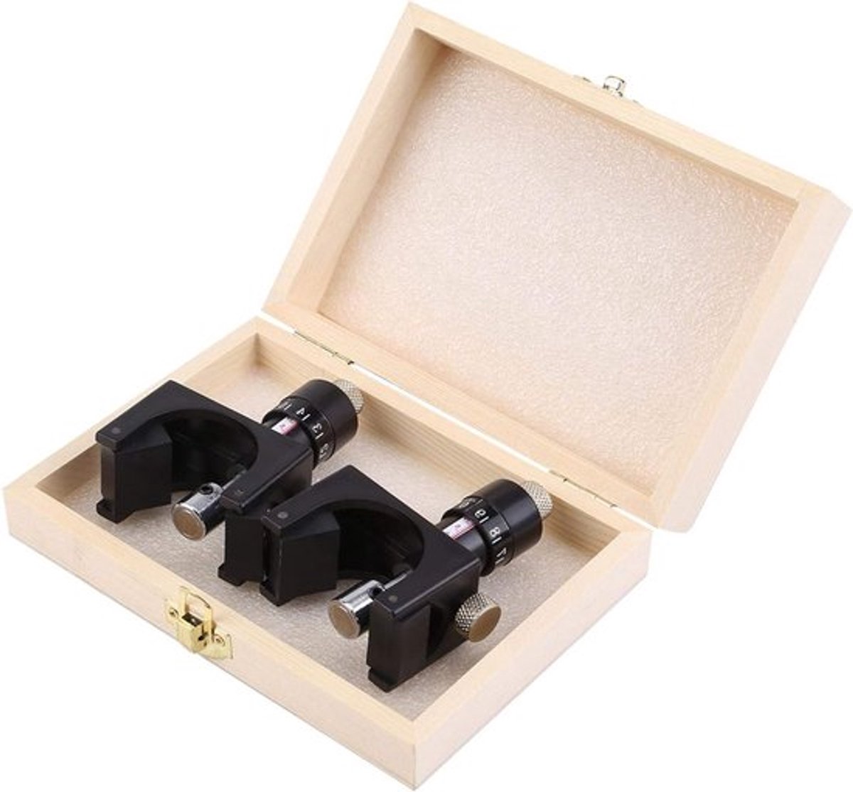 Magnetische Planer Mes Insteller Set, 2-delige Houtbewerking Gereedschap met Houten Doos voor Precisie en Efficiëntie