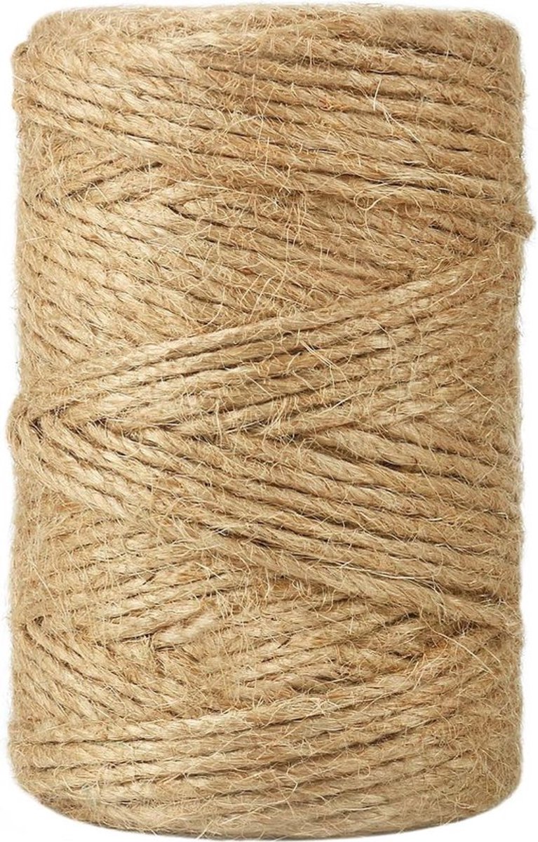 3 mm bruin jute koord voor tuin, foto's, planten, knutselen - Jute koord
