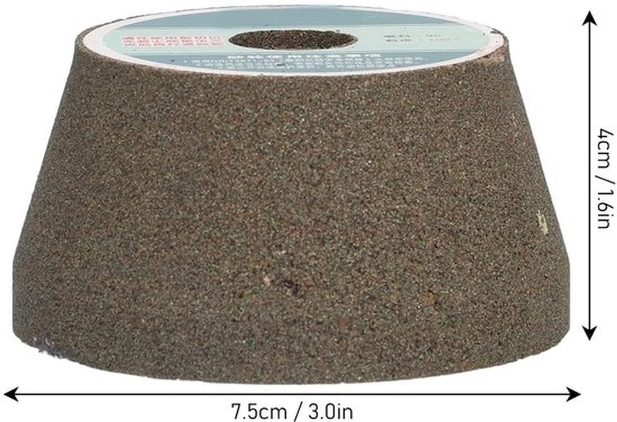 Slijpschijf 100 mesh - Siliciumcarbide - Polijstkop voor haakse slijper - Duurzaam - Gewicht 260 g - Afmetingen 7,5 cm x 4 cm - Slijpsteen