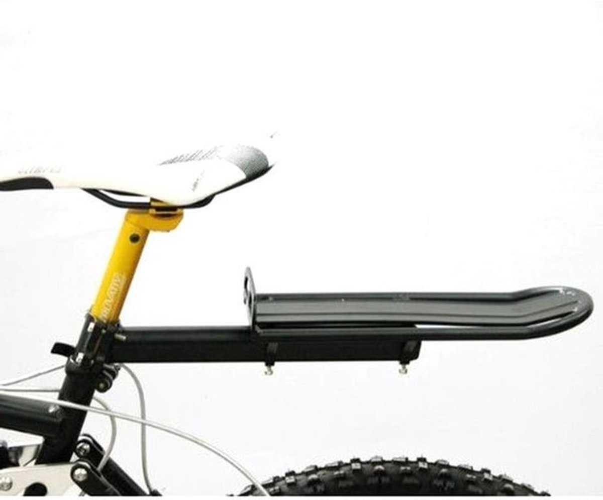 Achterrek Aluminium - Verstelbaar - Zadelpen Bevestiging - Max. 10 kg Draaggewicht - Geschikt voor Mountainbike/Racefiets - Eenvoudig Inbusontwerp - Fietsendrager