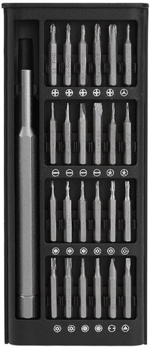 24-in-1 Mini Schroevendraaierset - Magnetische & Precisie Gereedschappen - Compact Reparatieset voor Elektronica en Huishoudelijk Onderhoud