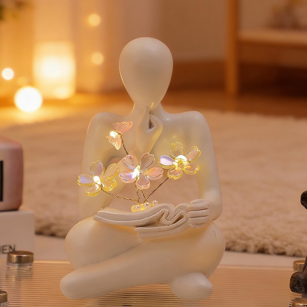 Solidchoice - LED Boeklamp met Tulpenontwerp voor Decoratie en Sfeer
