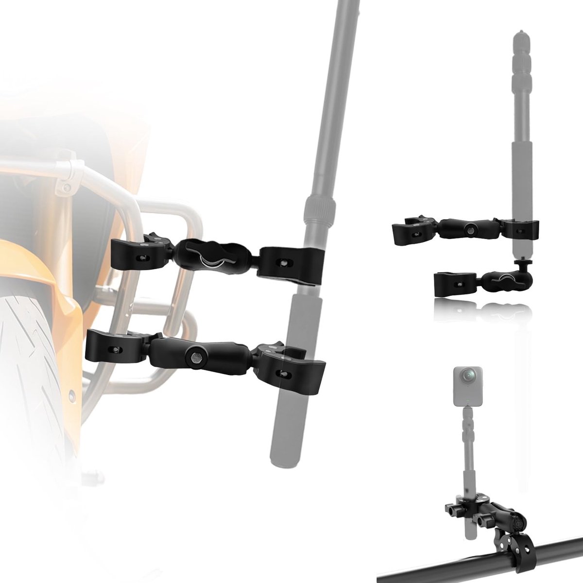 Solidchoice - Heavy-Duty Motorcamera Montage Set voor Actiecamera's