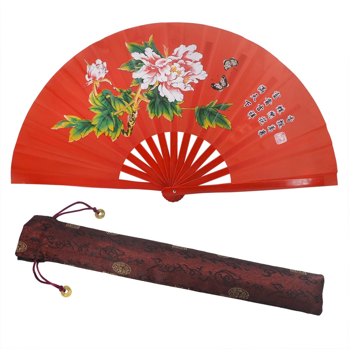 Solidchoice - 13 Inch Bamboe Opvouwbare Handventilator voor Tai Chi en Dans