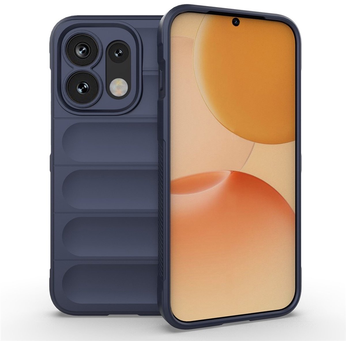 Coverup Hoesje - Geschikt voor OPPO Reno16 / Reno16 Pro Hoesje - Coverup Hands-On Rugged Back Cover - Blauw