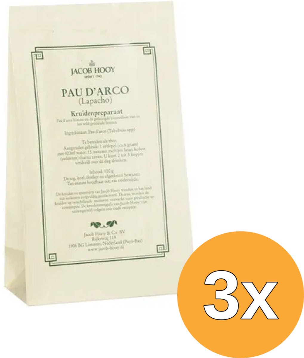 3x Jacob Hooy Pau d' Arco (100 gr)