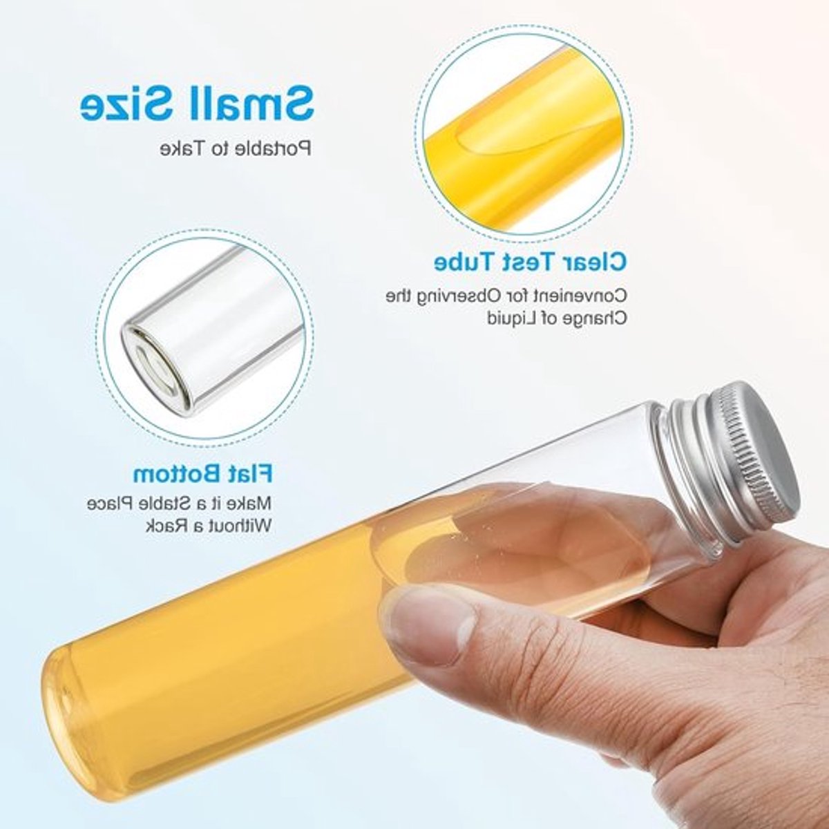 Transparante Plastic Containers met Platte Bodem - 60 Stuks van 110 ml voor Snoep, Badzout en Wetenschappelijke Experimenten