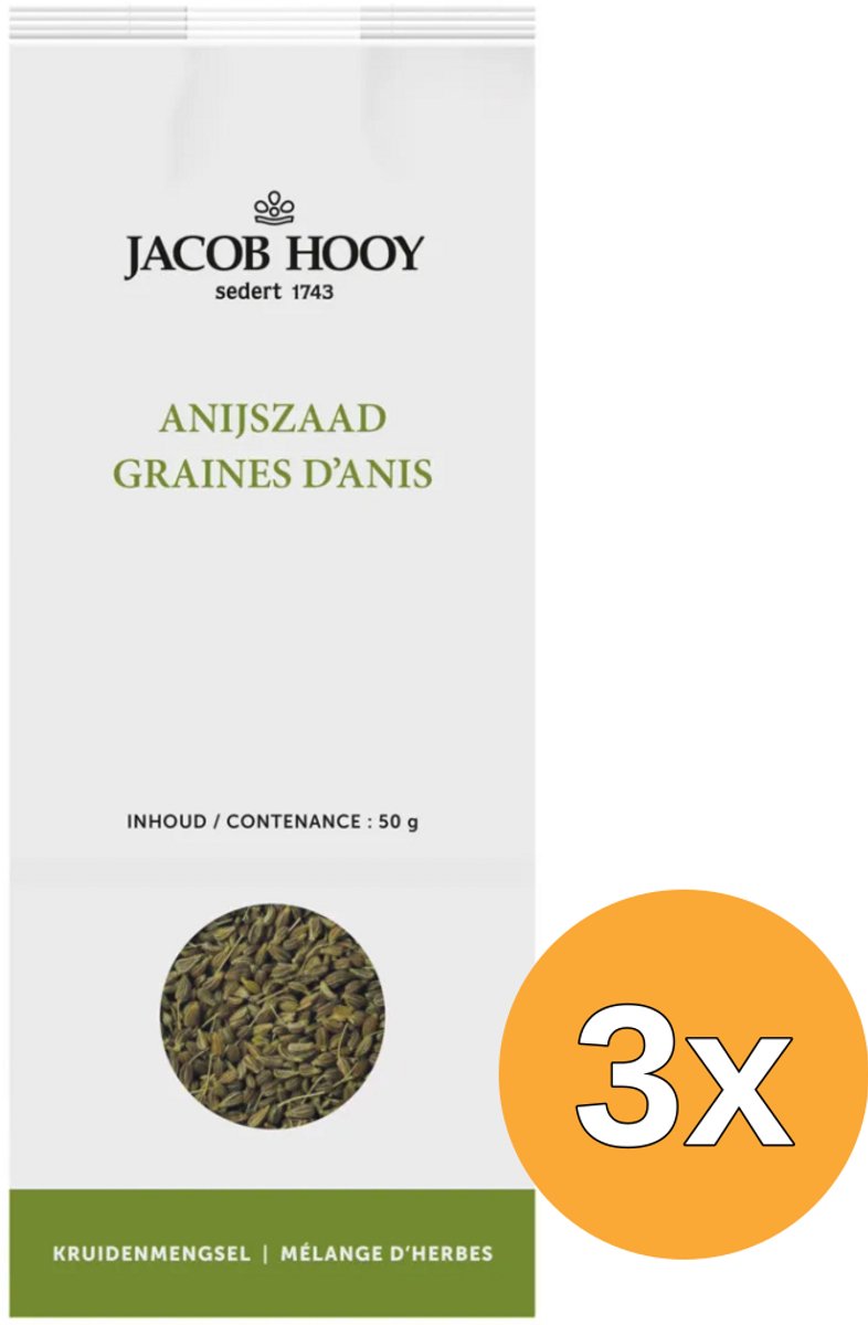 3x Jacob Hooy Anijszaad (50 gr)