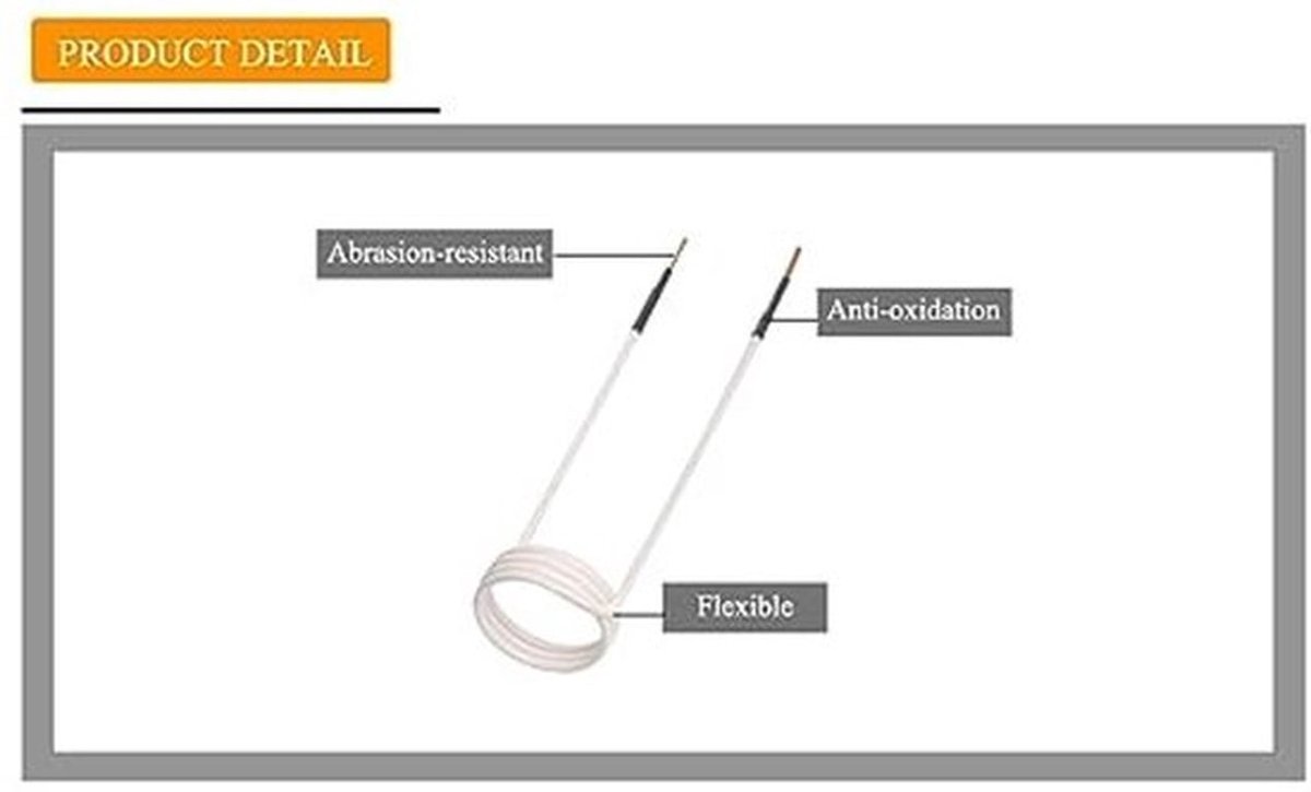 Inductieverwarmingspoelen 4-delig - Messing - Hittebestendig tot 1200°C - Gereedschapskist - Draagbaar - Diverse diameters - Inductiespoelen