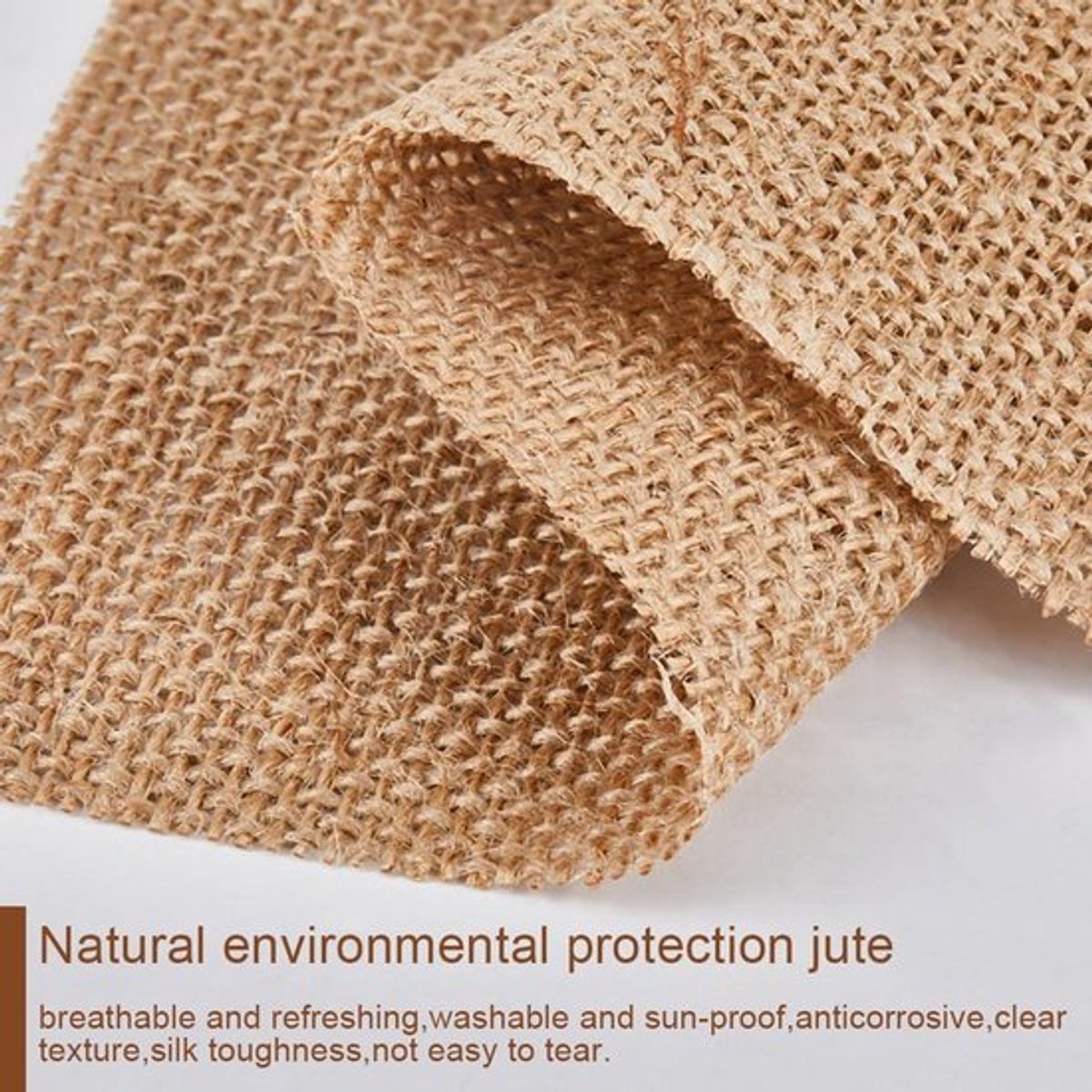 - Natuurlijke jute stof - Vierkanten - 20 * 20 cm - Placemats - Multifunctioneel - Boerderij tuinieren - Land ambachten - Kerst bruiloft keuken tafel decor - Geschikt voor - Rechthoekig - 10 stuks