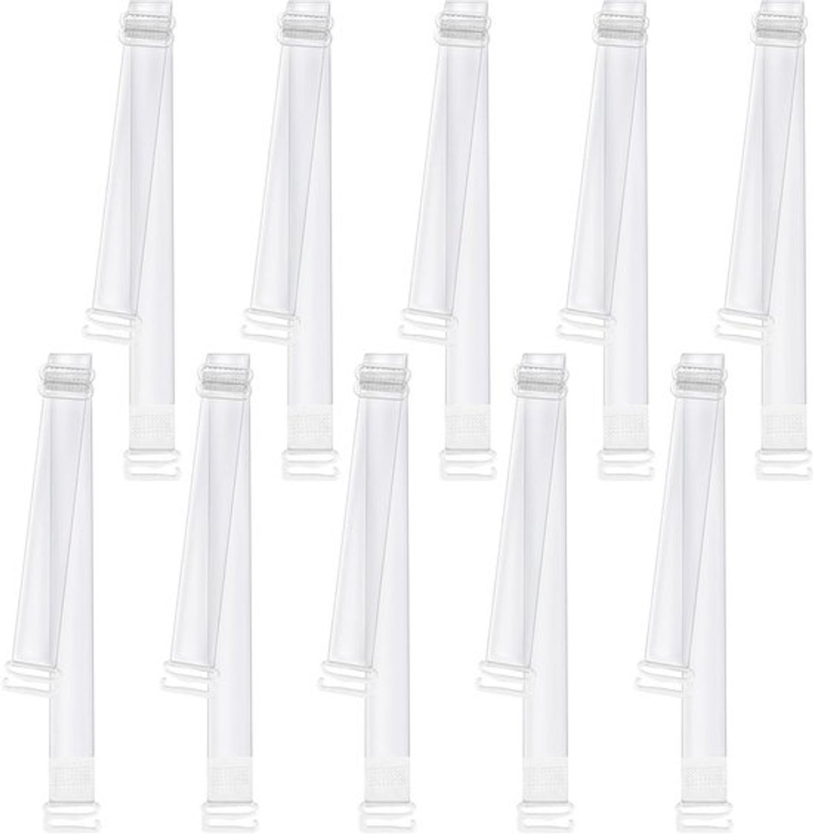 Transparante en Verstelbare Bh-Haakjes - 5 Paar Onzichtbare, Antislip Schouderbanden voor Dames, Ideaal voor Strapless Bh's en Onderkleding