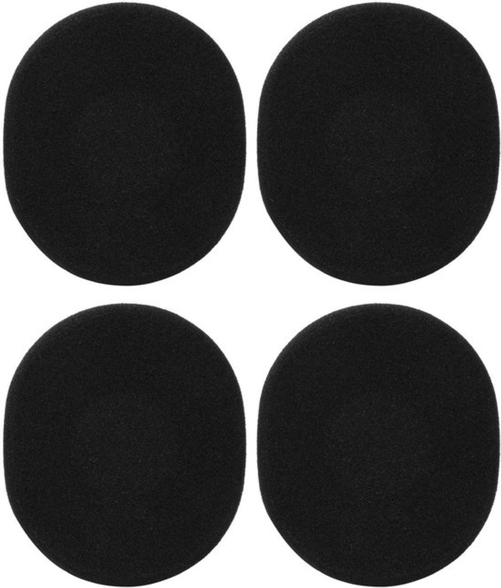 2 Paar Vervangende Oorkussens met Geheugenfoam en Zacht Leer voor Logitech H800 Draadloze Hoofdtelefoon (Zwart) - Comfortabel, Duurzaam en Perfecte Pasvorm
