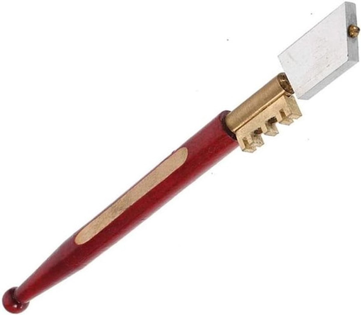 Glas Cutter - Diamant Bit - Marmer Keramische Tegel - Snijgereedschap - Glazen Mes - Geschikt voor Houten Handvat - Kersenhout Model.