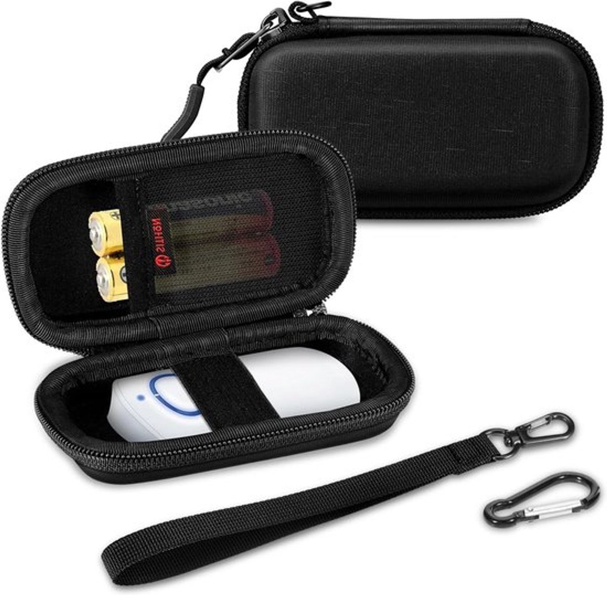 Insectenbeetverlichter Stevig reis-etui met bescherming voor Beurer BR 90, BR 60 en BR 10, Zwart