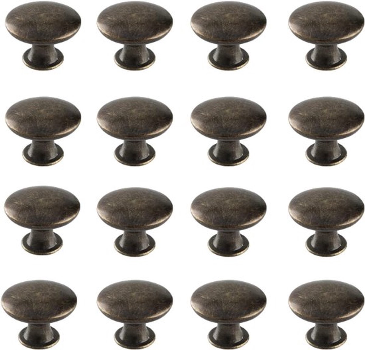 Vintage Kastknoppen Set van 16 Stuks, Ronde Meubelknoppen voor Laden en Kasten, Decoratieve Accessoires voor Interieur en Meubels