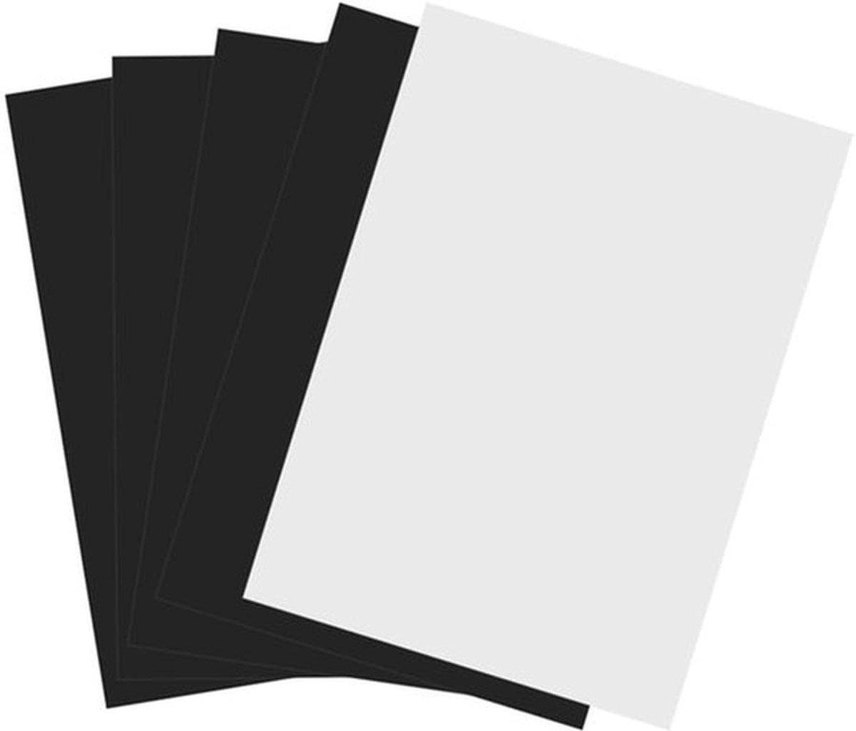Fotopapiermagneet A4 - 5 Stuks - Flexibel - Matte Oppervlak - Geschikt voor Inkjetprinter - Magnetisch Printpapier - 210 x 297 mm - Magnetisch Papier
