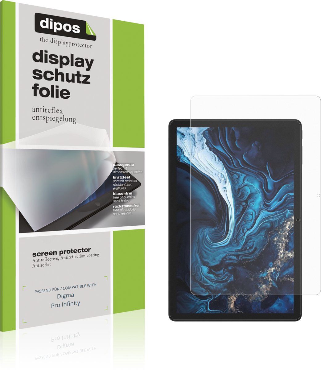 dipos – 2x Matte Beschermfolie geschikt voor Digma Pro Infinity | Krasbestendige & antireflecterende Screenprotector Ultra-Thin