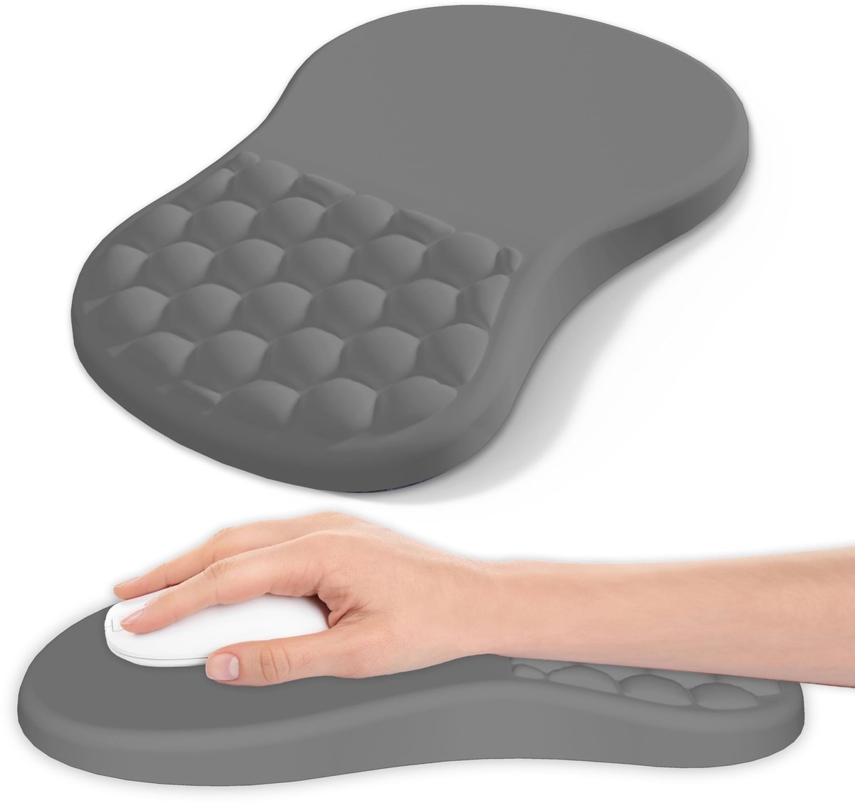 Solidchoice - Ergonomische Muismat met Geheugen Foam en Polssteun