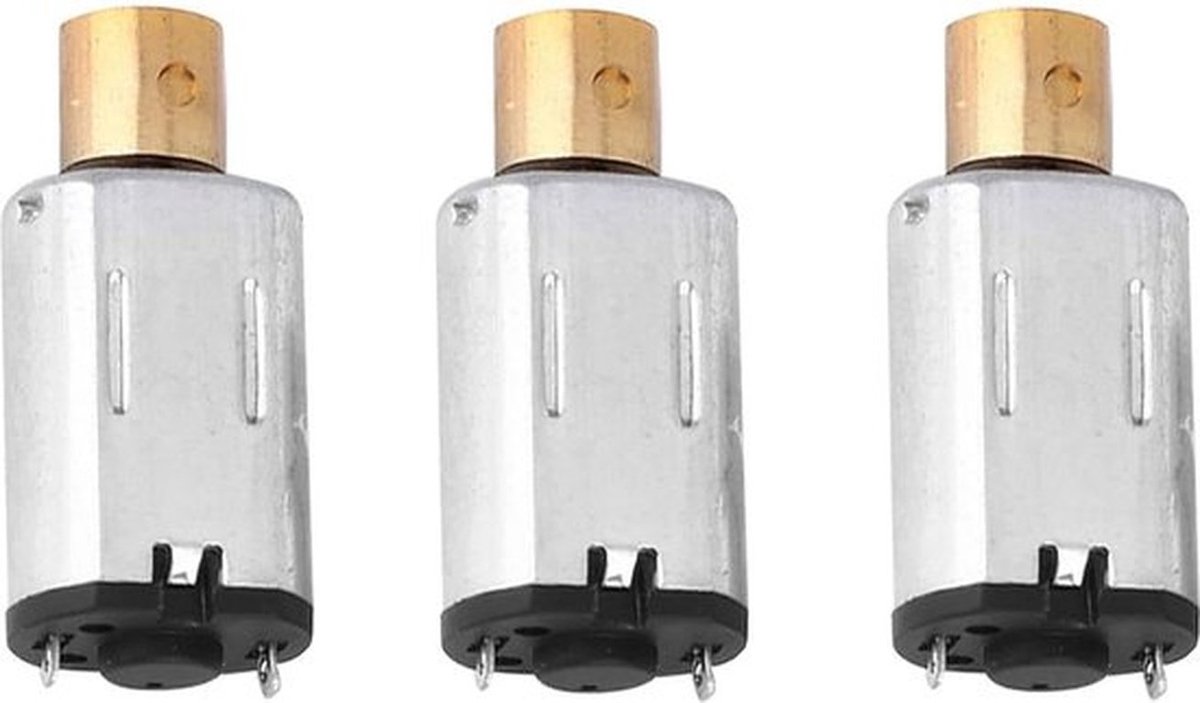 3 stuks vibratiemotor DC 15 V 3 V 6 V 1000 rpm M20 mini-motor excentrisch wiel messing elektrisch roterend voor schoonheidsinstrumenten .