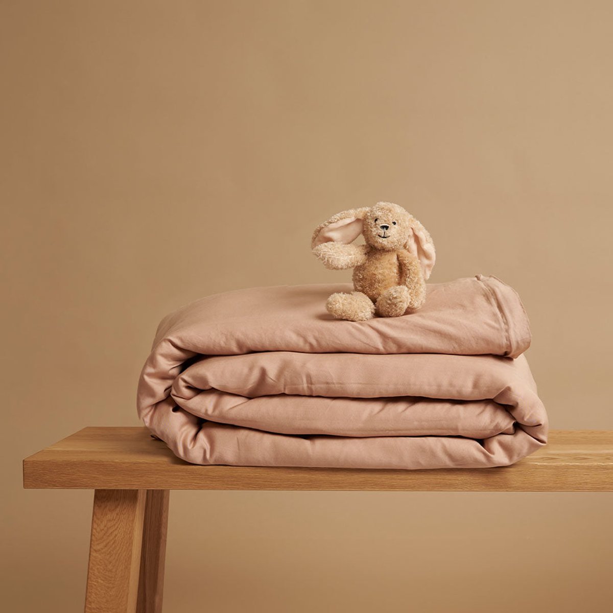 Coco & Cici - Kids - TENCEL Twill Dekbedovertrek Peach - 140x200 + 1 kussensloop 60x70