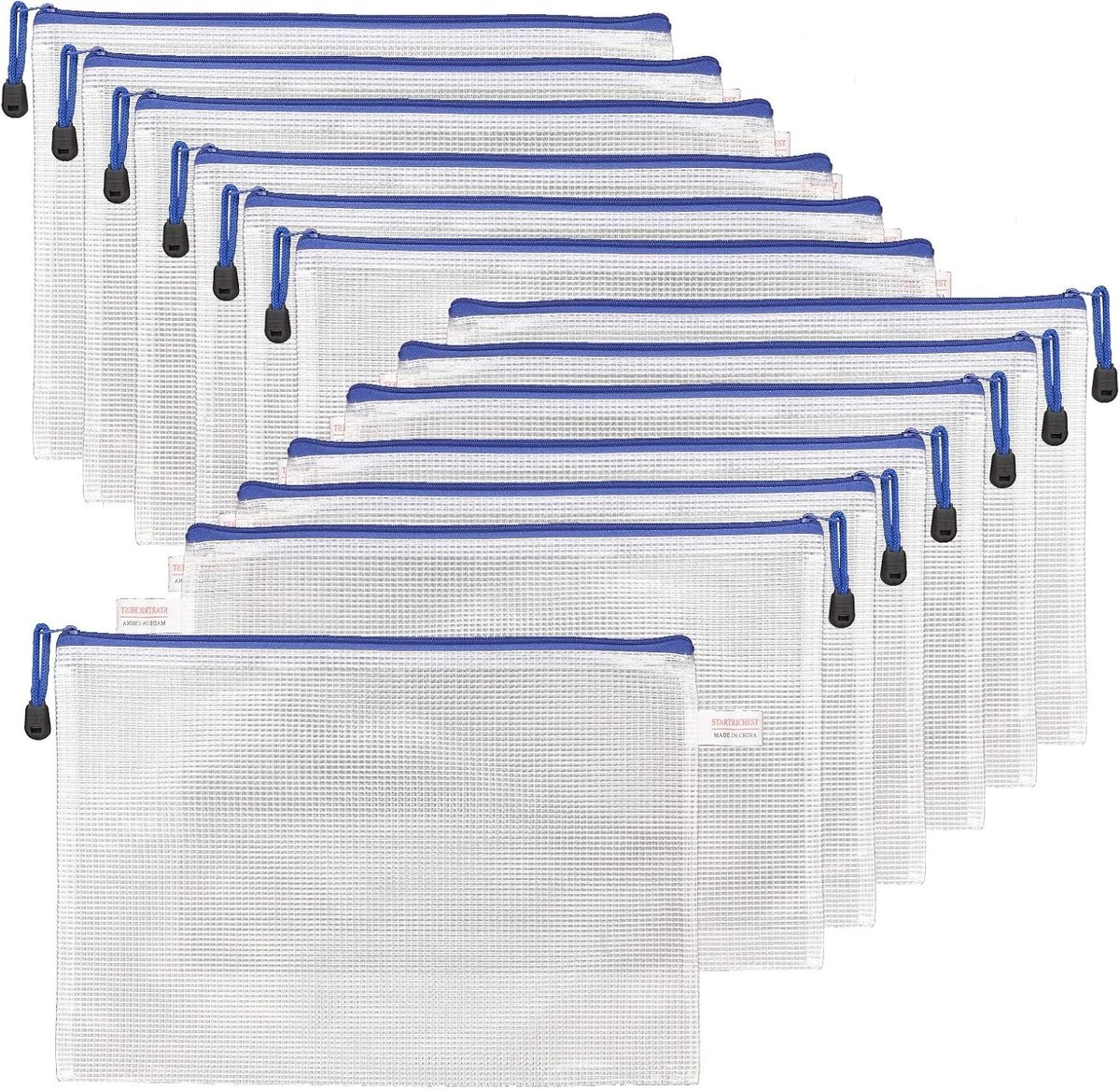 Transparante A4 Documententas met Rits van PVC voor Kantoor, Reizen en Accessoires - Ideaal voor Organisatie en Bescherming