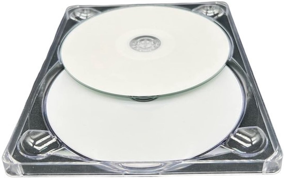 DVD Tray Dubbel - 10 x DVD Houder - Glanzend Helder Materiaal - Kwalitatief Product - Schijf Overlapping - Flexibele Lade - Dvdtray