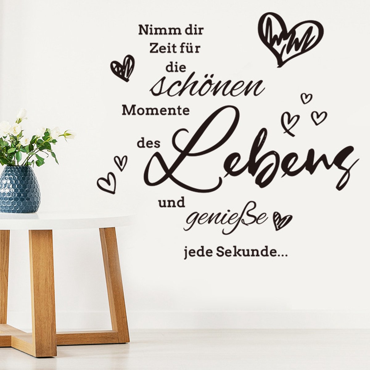 Claoner Wandsticker letters - Pure kleur - Inspirerende quotes - PVC verwijderbaar - Voor slaapkamer studie