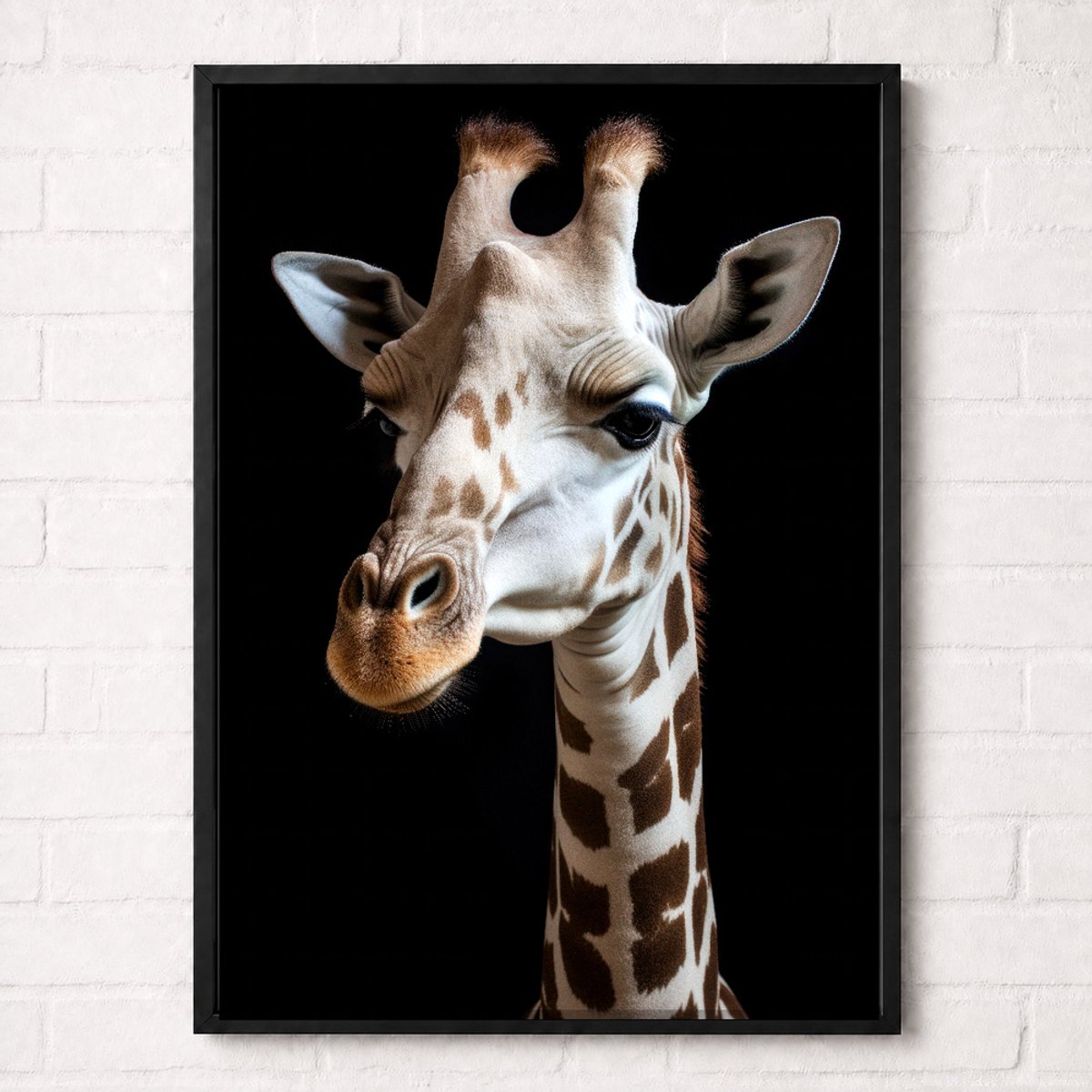 Giraffe Poster - Wildlife Portrait Collection - Dieren Posters - A2+ 43,2 x 61 cm