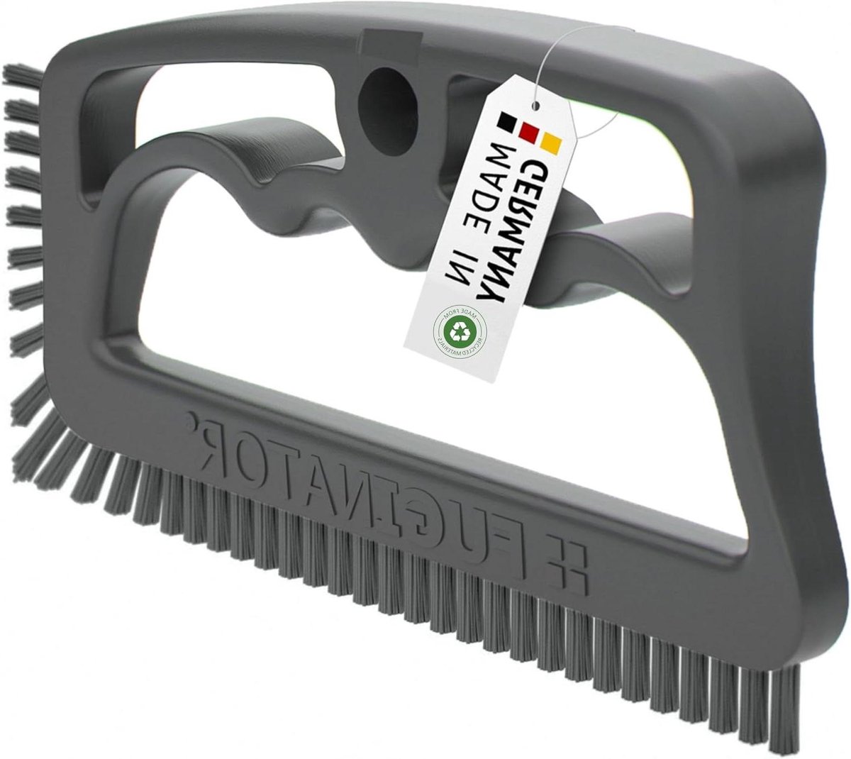 Voegenborstel - Tegelreiniger - Voegen Schoonmaken - Ergonomische Handgreep - 16 x 2 x 8 cm - Grijs