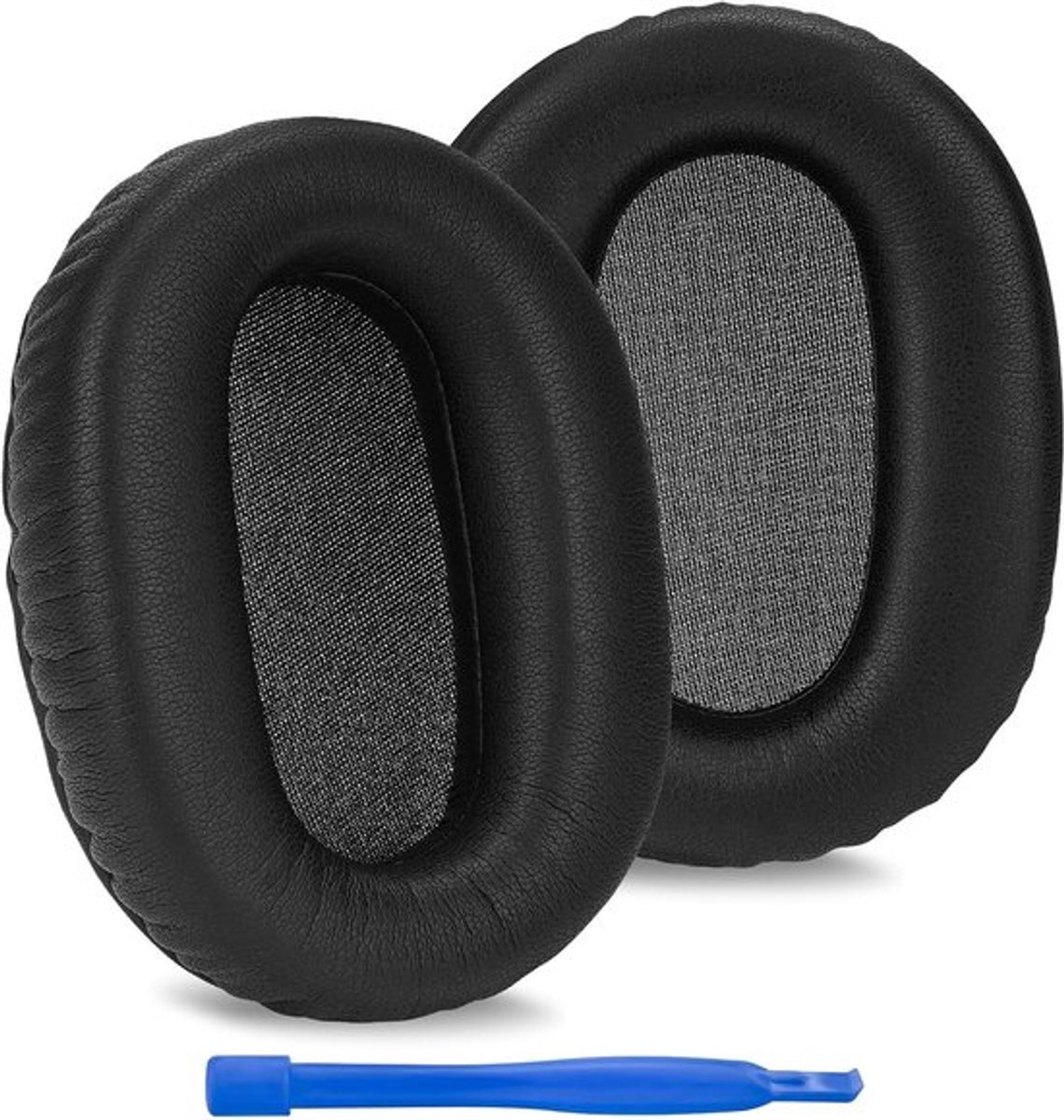 - Vervangende Oorkussens - Oorkussens - Premium Kwaliteit - Eiwit Leer - Zwart - Comfort en Duurzaamheid - Geschikt voor Hoofdtelefoon - Model WH-XB900N - Oorhoezen - Headset Oorkussens