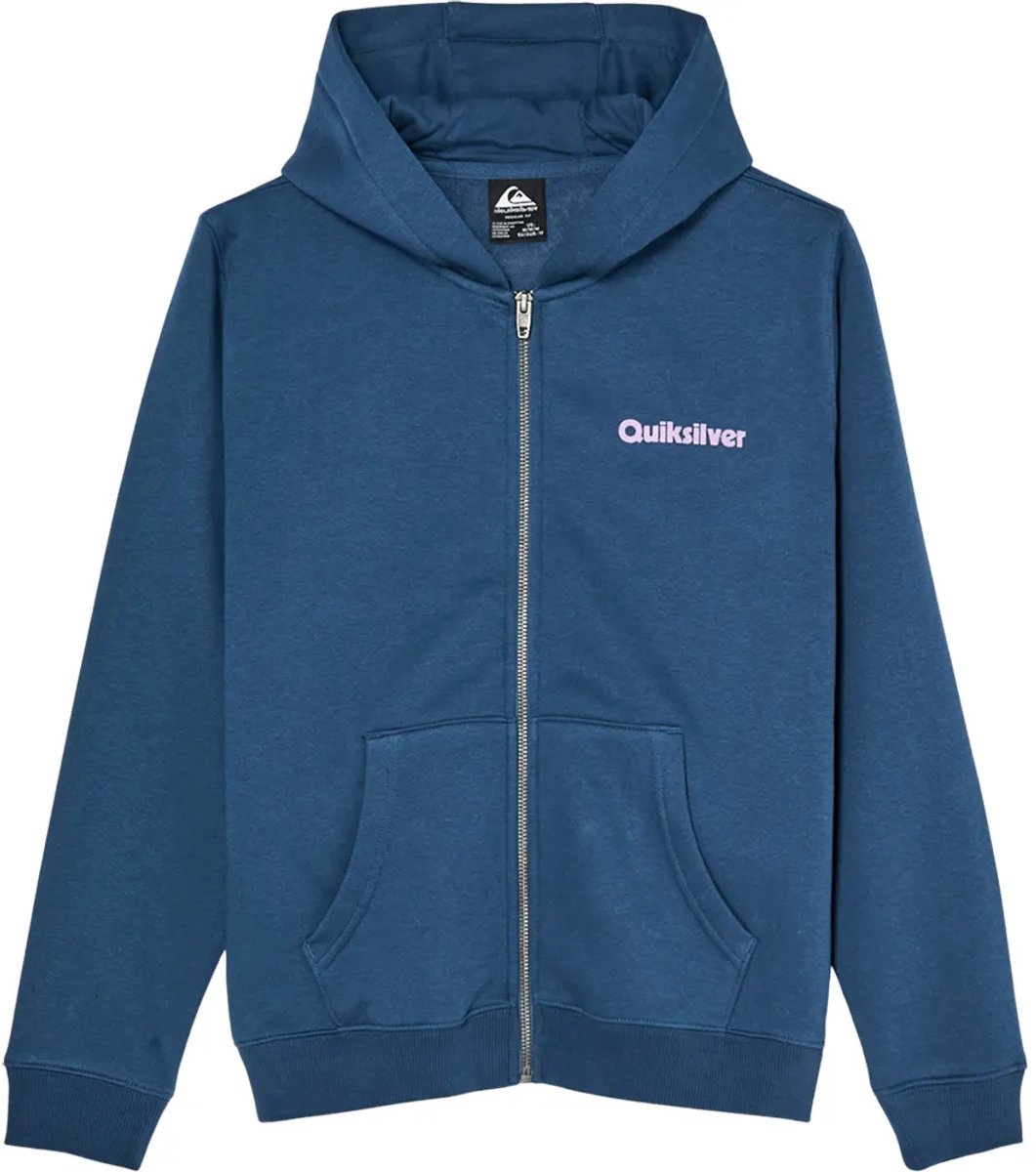 Quiksilver Graphic Sweatshirt Met Rits 16 Years Jongen Denim