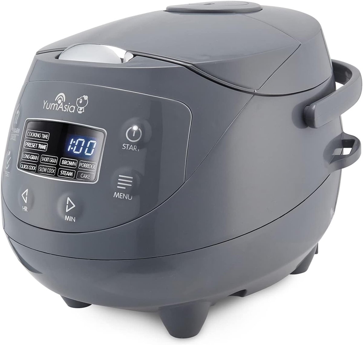 Quvo® Rijstkoker klein - Rijstkoker - Rijstkokers - Grijs - 30cm x 23cm x 21cm