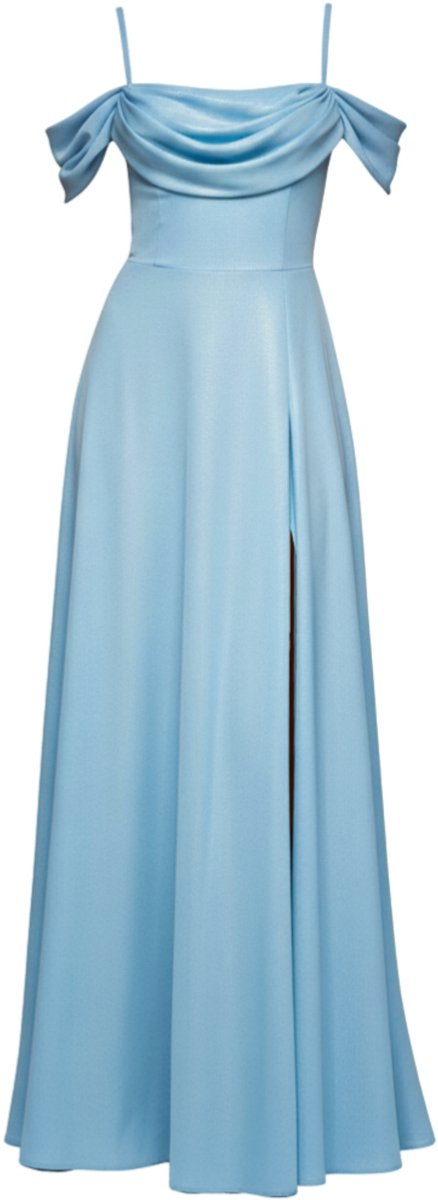 LARICA Jurk - Rits - Jurk Lichtblauw S