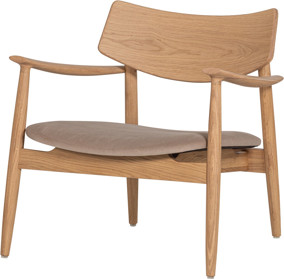 WOOOD Bask Fauteuil - Eikenhout - Naturel - 72x69x70