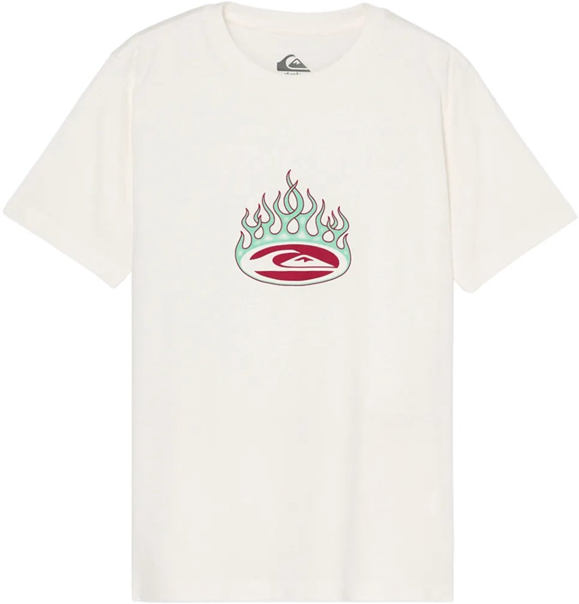 Quiksilver Flaming T-shirt Met Korte Mouwen 12 Years Jongen Wit