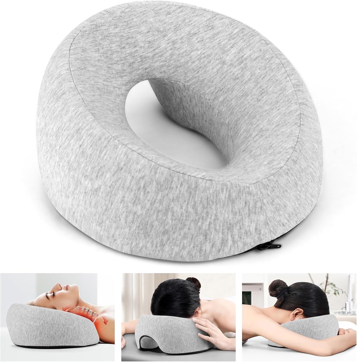 Massagekussen - Traagschuim - U-vormig Design - Ergonomische Hoofdsteun - Voor Spa en Massage
