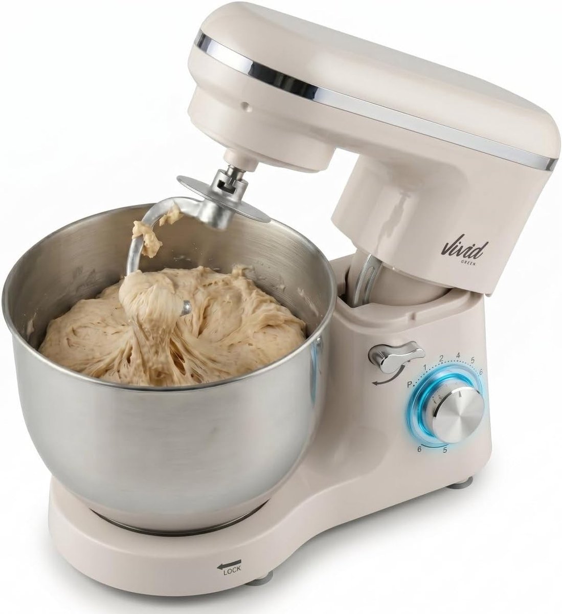Keukenmachine - RVS - Krachtige 2000W Motor - 6.2L Mengkom - Voor Bakliefhebbers