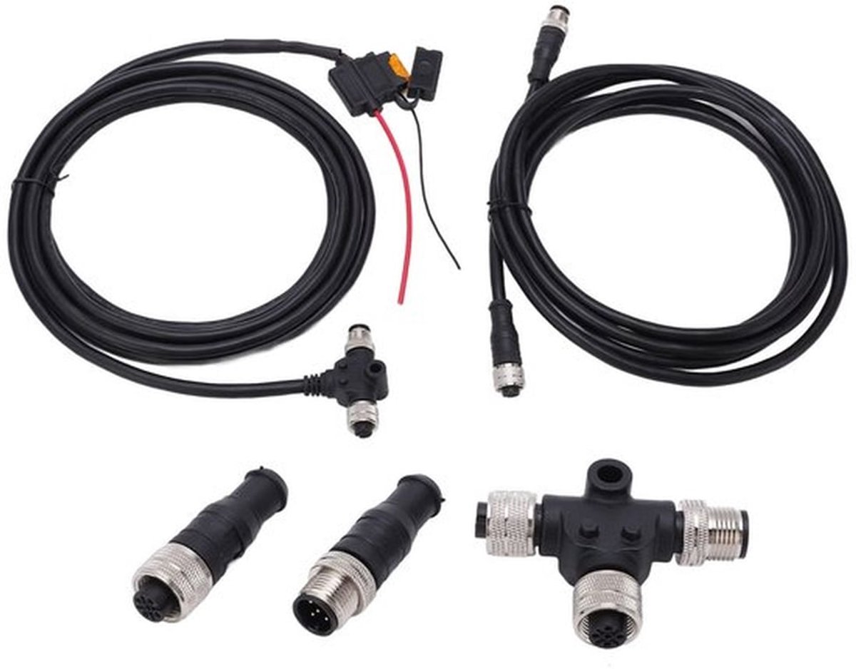 NMEA 2000 Starter Kit, IP67 Waterdicht voor NMEA2000 Starter Kabel Kit, Universele Backbone Kabels Drop Kabels T-stukken Terminators Kits voor NMEA 2000 voor Marine GPS Accessoires (3m Kabel)
