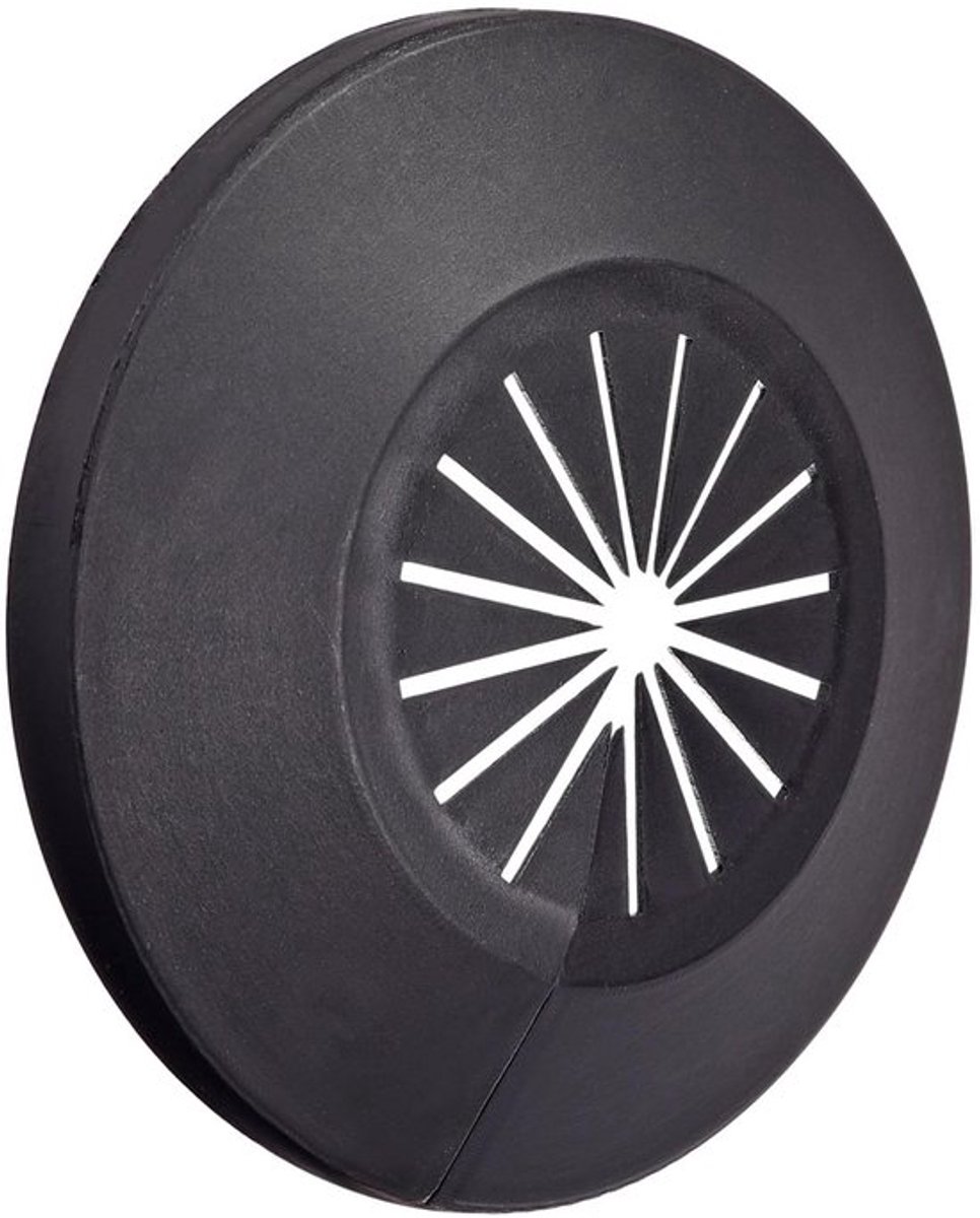 4 stuks 15-25 mm buisafdekking, PP-kunststof rozetbuiskraag voor waterpijp, afvoerleiding, toiletafvoerbuis, muurbuis, decoratieve lijst en sanitair voor badkamers, zwart