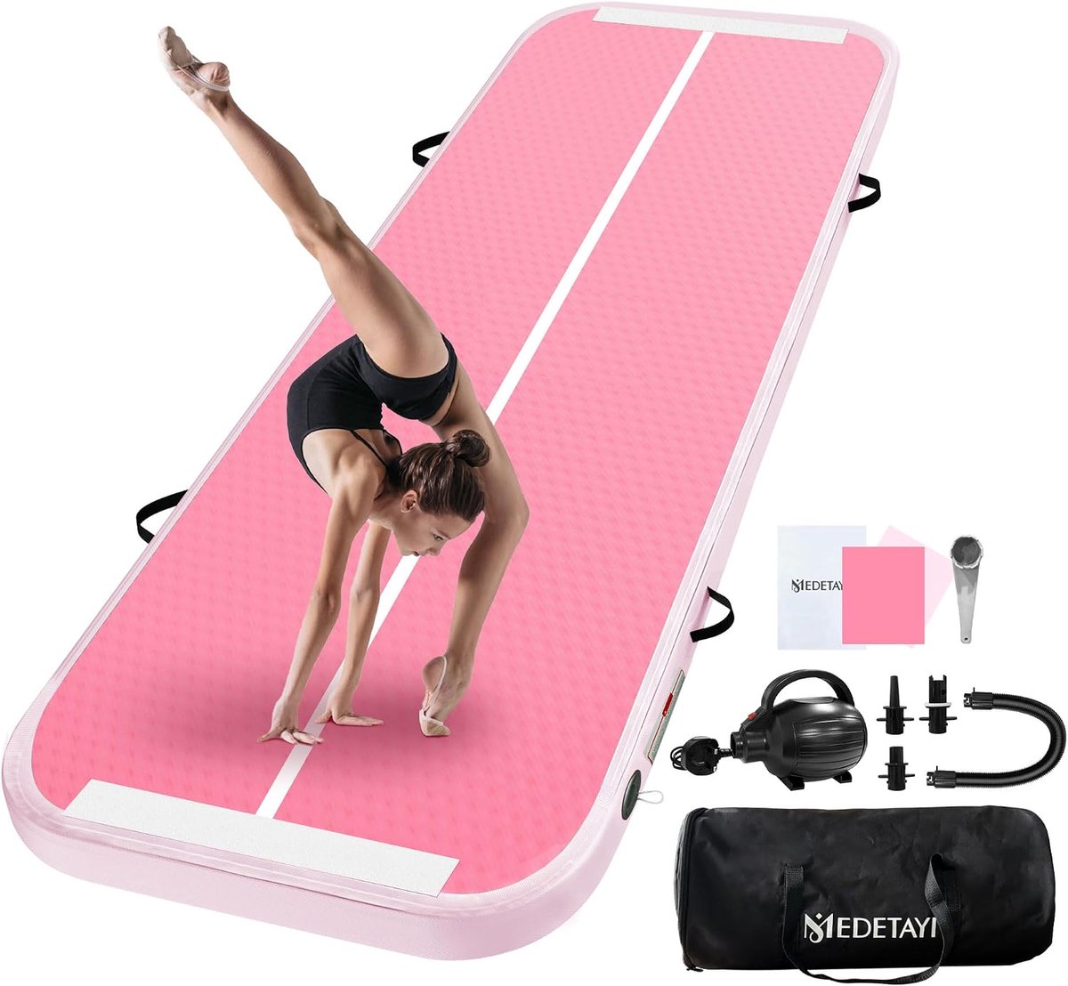 Opblaasbare Gymnastiekmat 2M - 10 cm Hoog - Waterdicht - Ideaal voor Yoga in het Water - ShopVlot