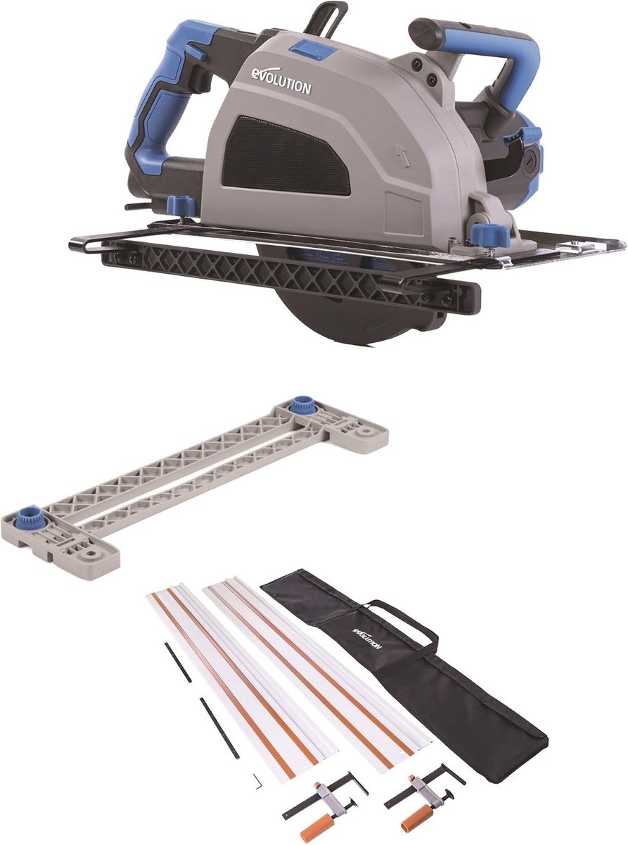 Cirkelszaagset 210 mm - Lichtgewicht - Inclusief track adapter - Geschikt voor precisiewerk - ShopVlot