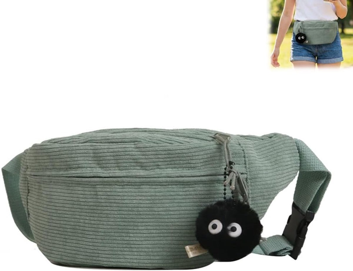 Heuptas dames - corduroy - verstelbare riem - perfect voor reizen - ShopVlot