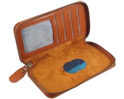 Wallet Case met magnetische bevestiging en ritssluiting voor PUNKT MP02 (2018) - bruin