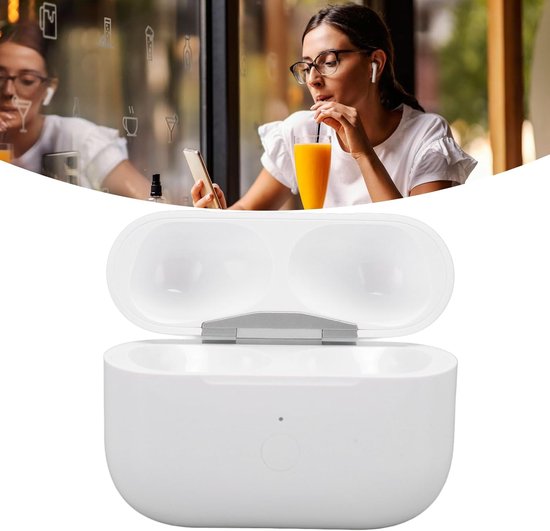 Oplaadcase voor Pro 1e & 2e Gen, 450mAh draadloze oplaadcase vervanging voor Pro 1e & 2e met Bluetooth-koppelingssynchronisatieknoppen, ontwerp met koordgat — afbeelding 4