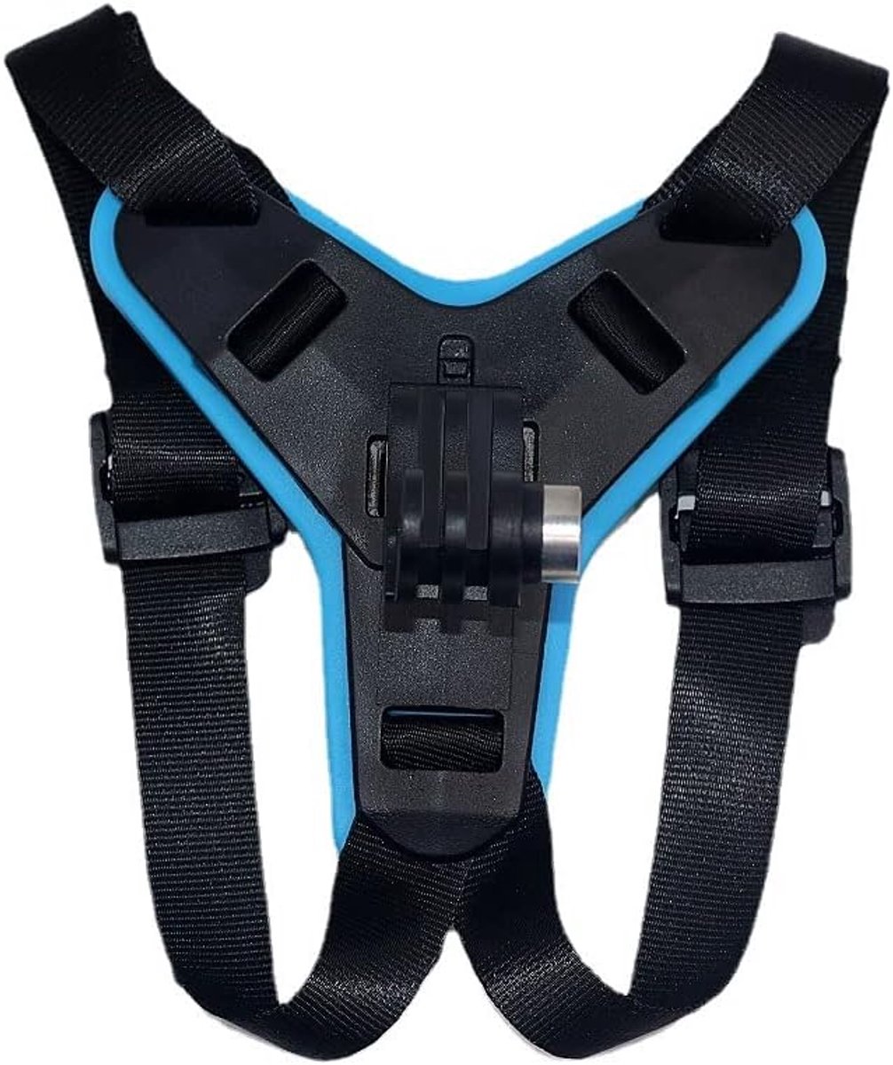 Chin Fixing Holder Helm Chin Mount voor Gopro Hero 8/Hero 7/Hero 6/Hero 5/Yi/SJ Cam-Blauw