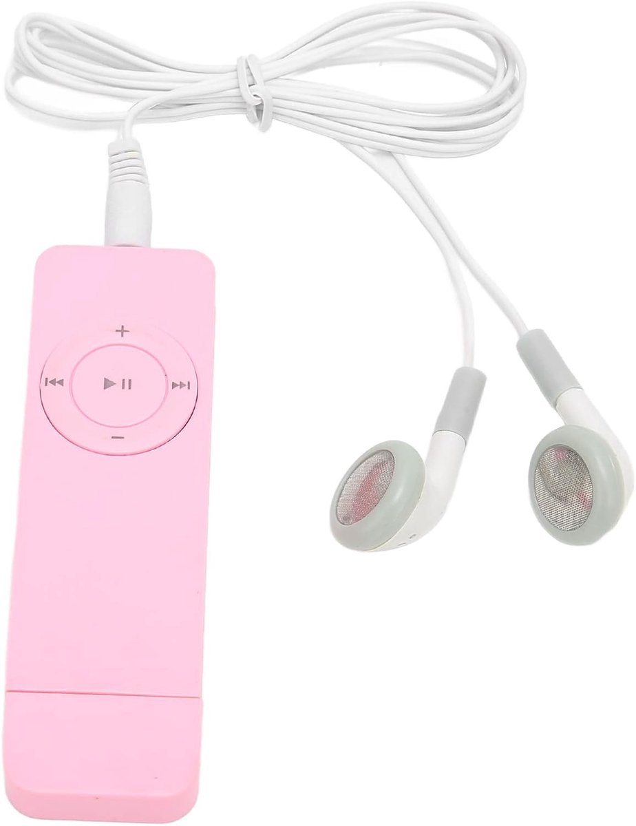 MP3-speler, 64GB Draagbare Digitale Lossless Muziek-mp3-speler, Draagbare Hifi-geluid Mp3-muziekspeler, E-book Luisteren Naar Romans Minispeler, voor Studenten Kinderen(Roze)