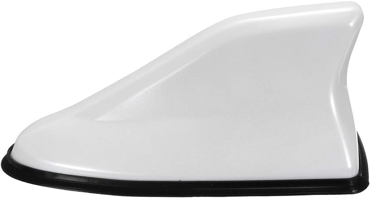 Universele dakantenne voor op het autodak, AM FM radio ontvangst, decoratieve haaienvin, wit