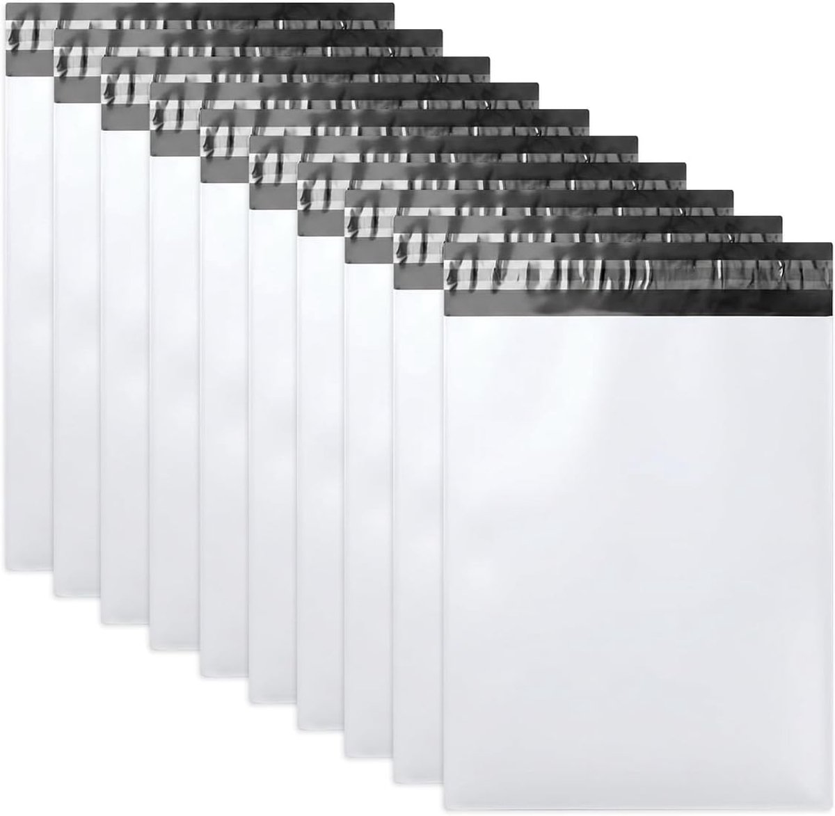 20Pcs Witte PE Verzendzakken Kleding Vinted met Zelfklevende Sluiting 50×40 | Verzendenvelop van Kunststof Waterdicht,Pakketten voor Verzending,Folieverzendzakken,Ondoorzichtig Verzendtas voor Goederen