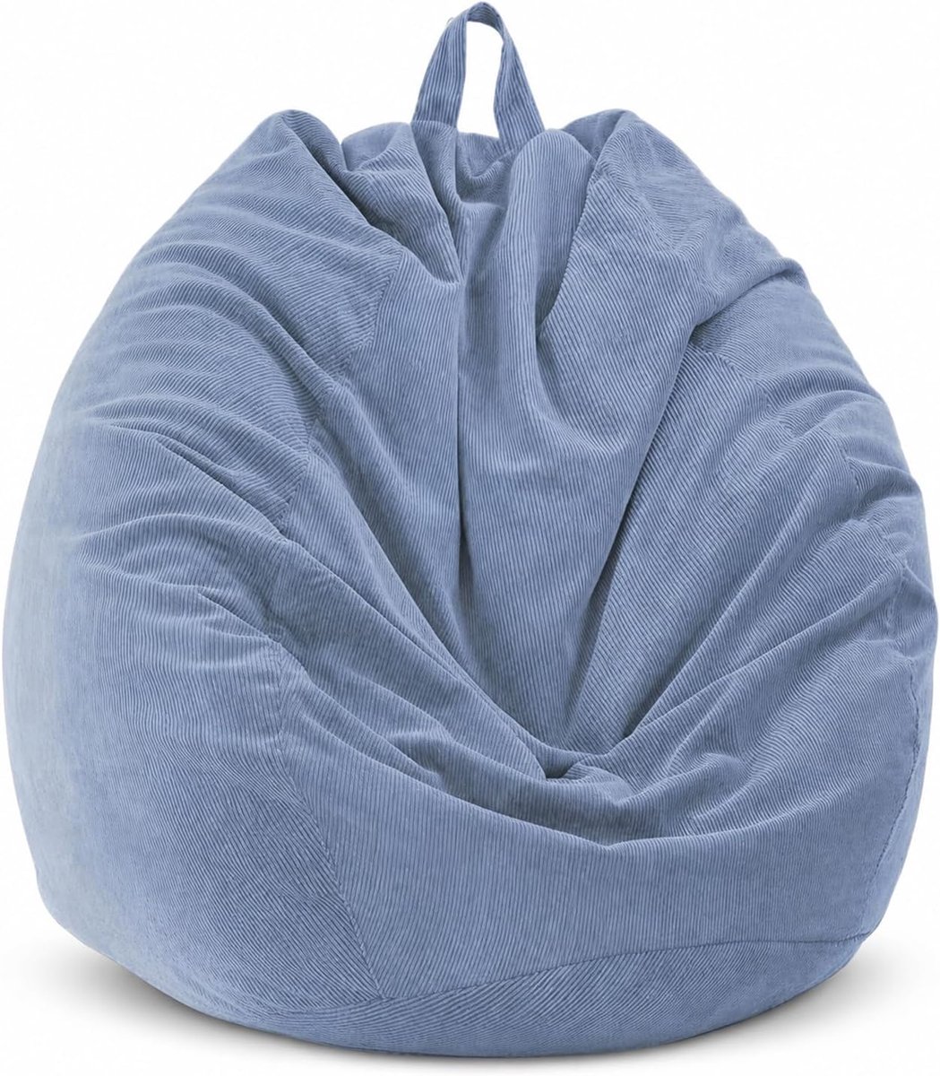 Zitzakken voor volwassenen, donkerblauw, wasbaar, zacht, comfortabel, voor binnen en buiten, tuin- en woonkamermeubels
